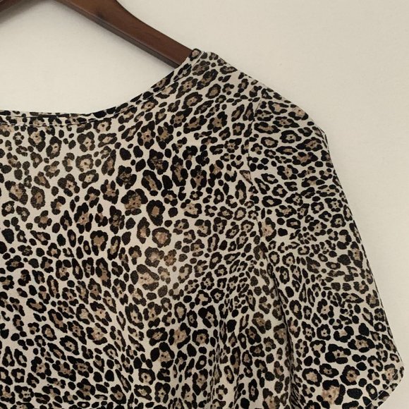 Como Black Crop Top Animal Print Top - Picture 13 of 13